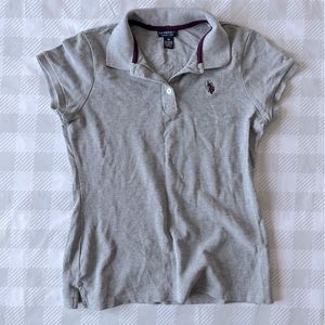 U.S. Polo Assn. Women's Gray Polo M